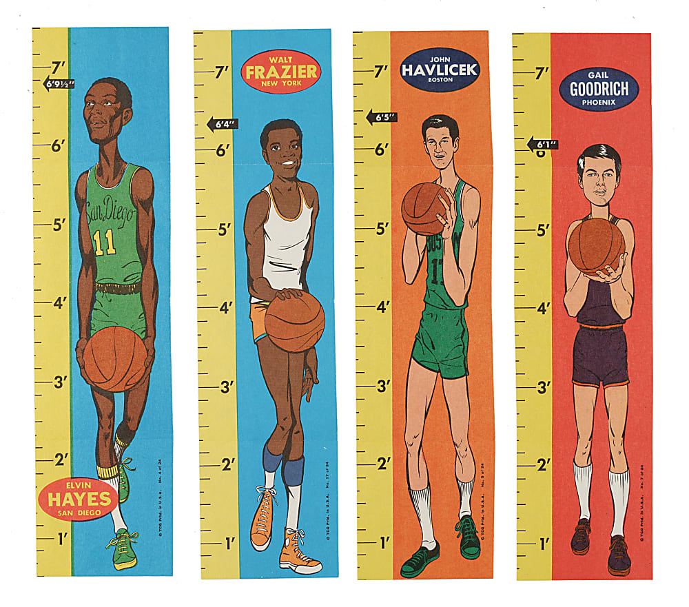 1969-1970 Topps Basketball Rulers Near-Complete Set (22/23)