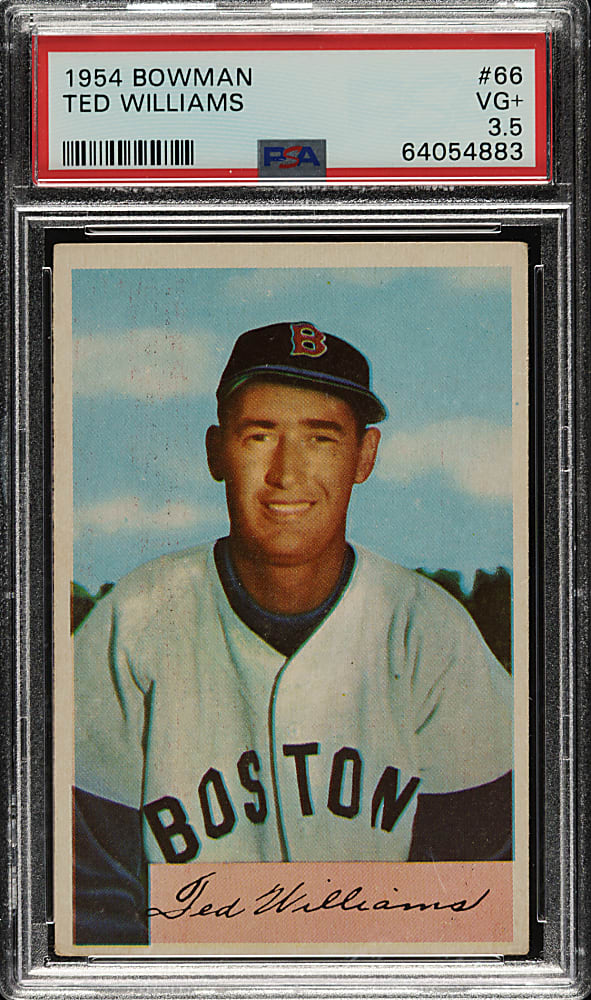 1954 Bowman #66 Ted Williams PSA VG+ 3.5