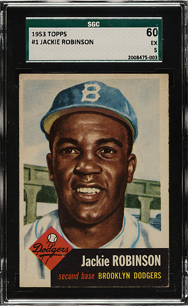 1953 Topps #1 Jackie Robinson SGC EX 60