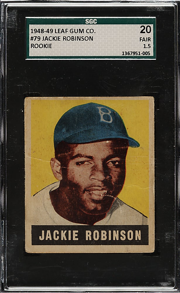 1948-1949 Leaf #79 Jackie Robinson Rookie SGC FAIR 20