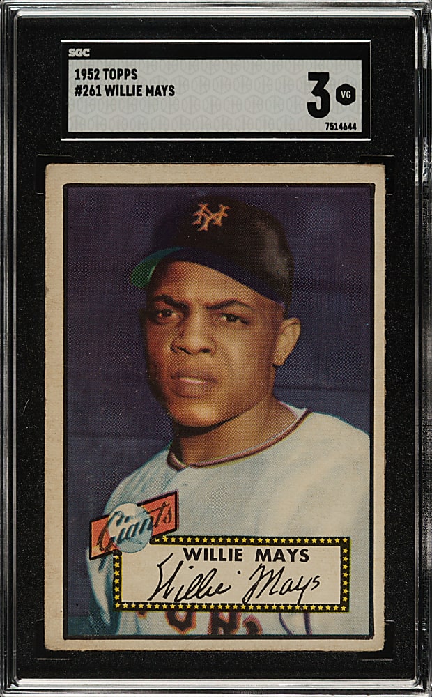 1952 Topps #261 Willie Mays SGC VG 3