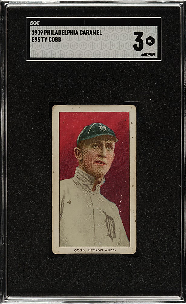 1909 E95 Philadelphia Caramel Ty Cobb SGC VG 3