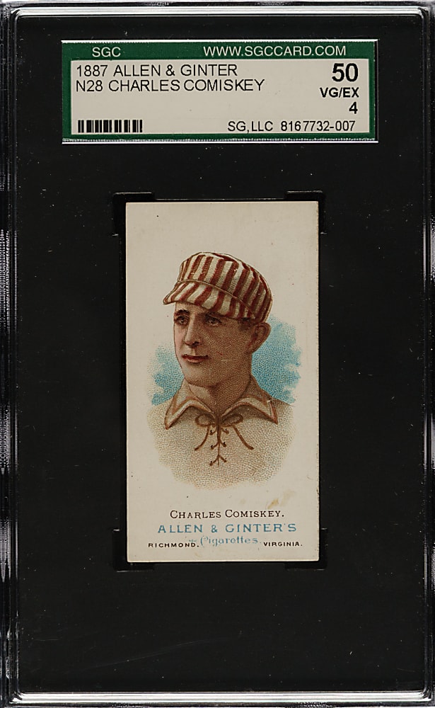 1888 N28 Allen & Ginter Charles Comiskey SGC VG/EX 50