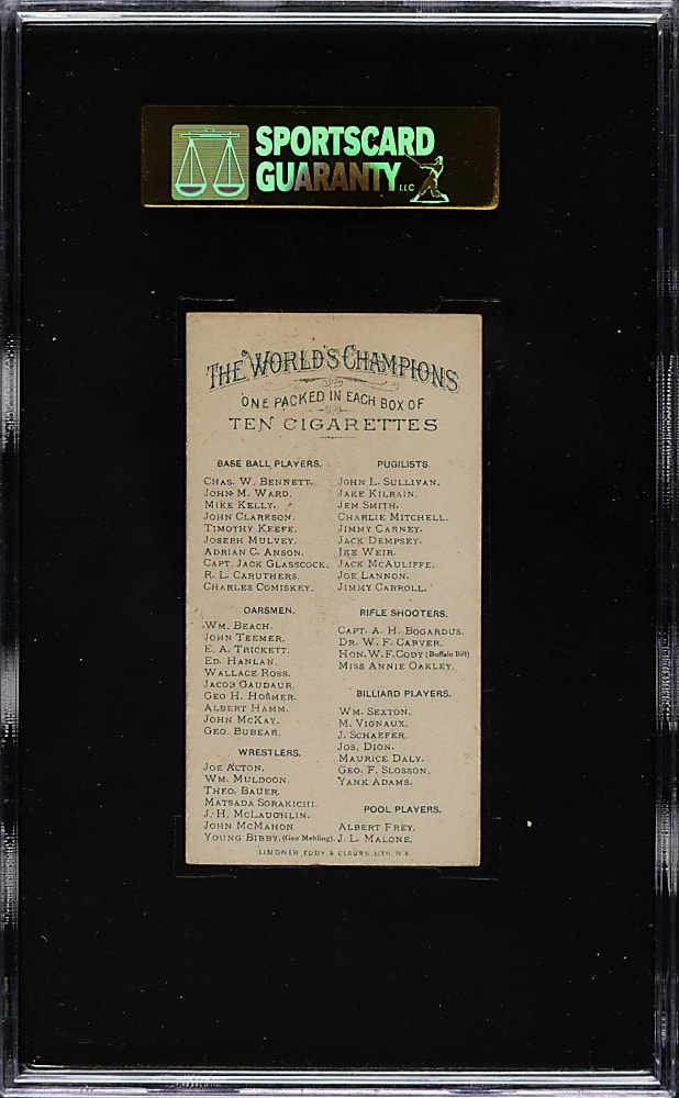 1888 N28 Allen & Ginter Charles Comiskey SGC VG/EX 50