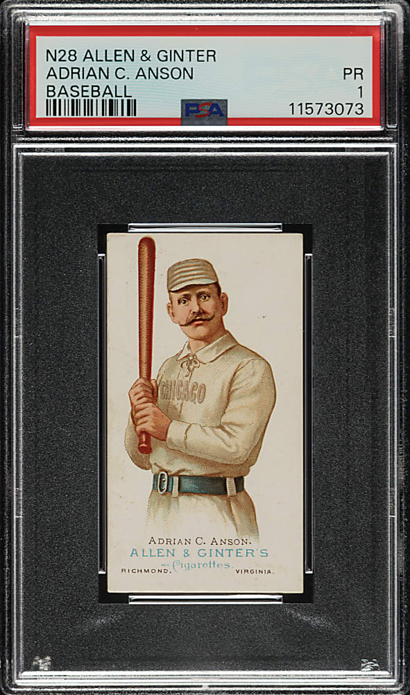 1888 N28 Allen & Ginter Cap Anson PSA POOR 1