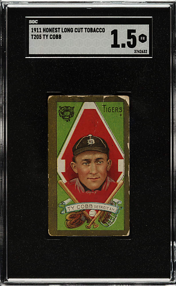 1911 T205 Gold Border Ty Cobb SGC FAIR 1.5
