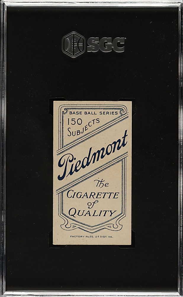 1909-1911 T206 White Border Christy Mathewson White Cap SGC EX 5