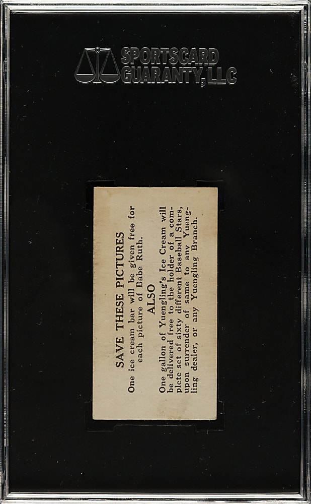 1928 F50 Yuengling's Ice Cream #26 Lou Gehrig SGC VG 40