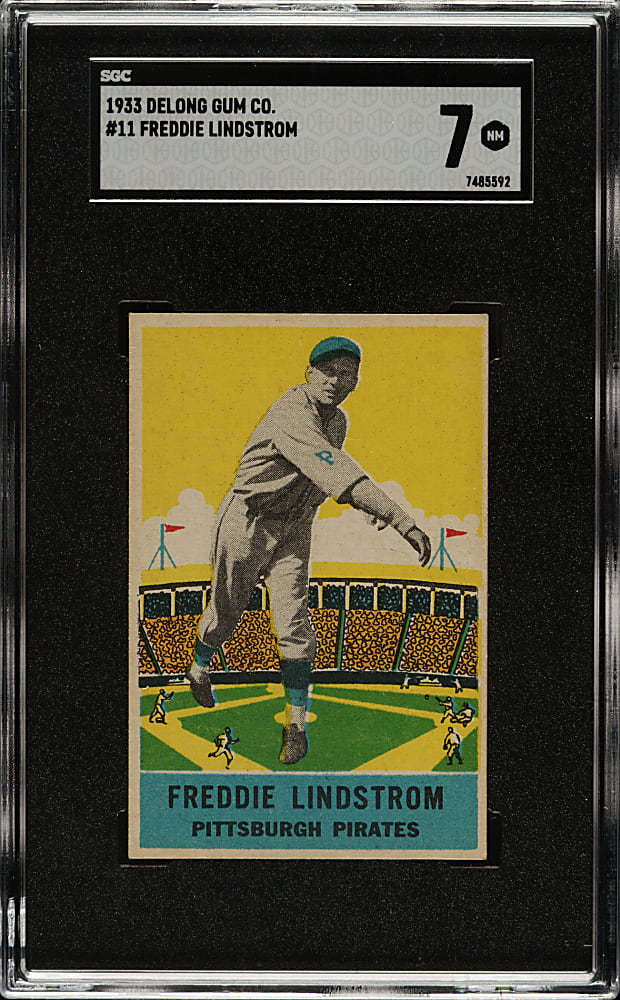 1933 R333 DeLong #11 Freddie Lindstrom SGC NM 7