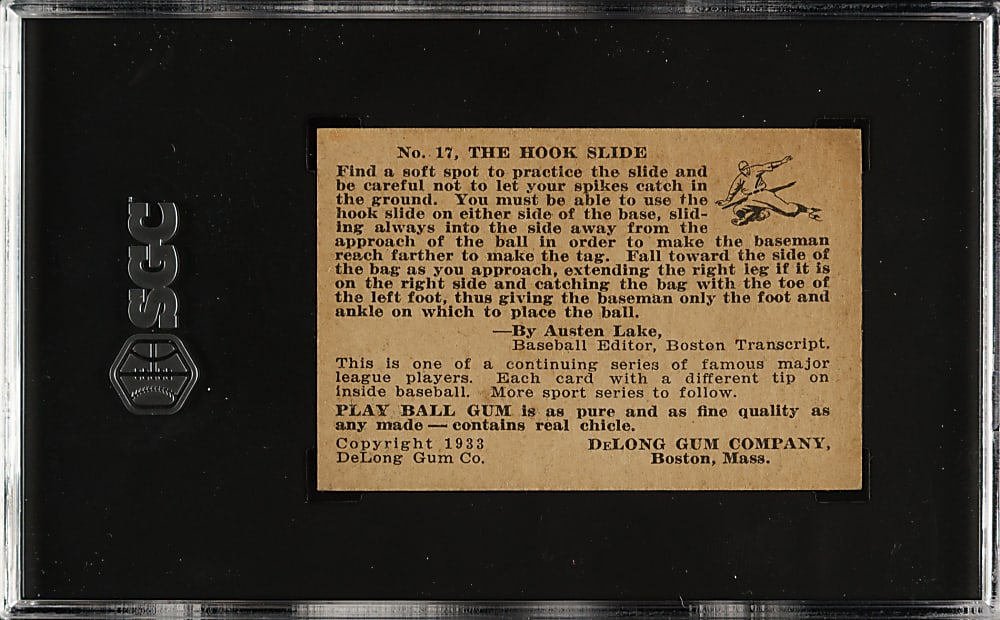 1933 R333 DeLong Gum #17 Pepper Martin SGC NM 7