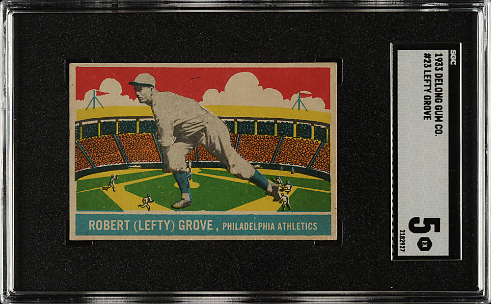 1933 R333 DeLong Gum #23 Lefty Grove SGC EX 5