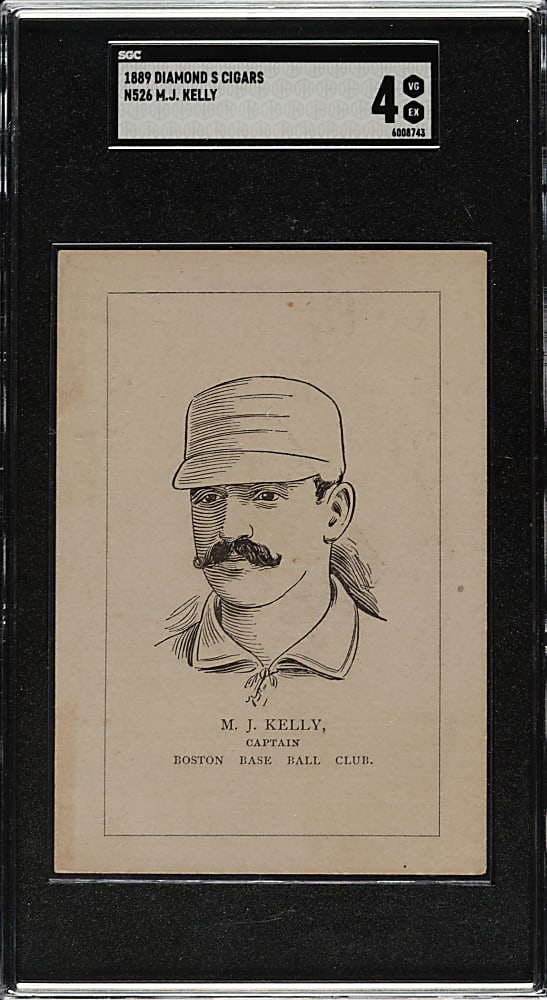 1889 N526 Diamond S Cigar Mike "King" Kelly SGC VG/EX 4