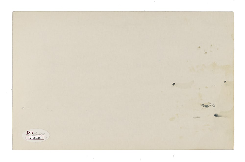 Muhammad Ali Handwritten Note - JSA