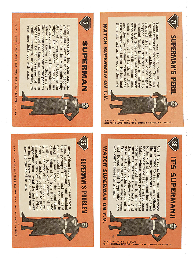 1966 Topps Superman Complete Set (66)