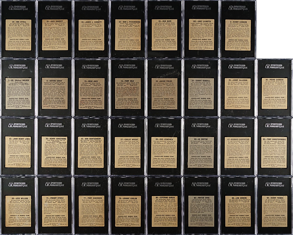 1948 Leaf Boxing SGC-Graded Partial Set (35/49)