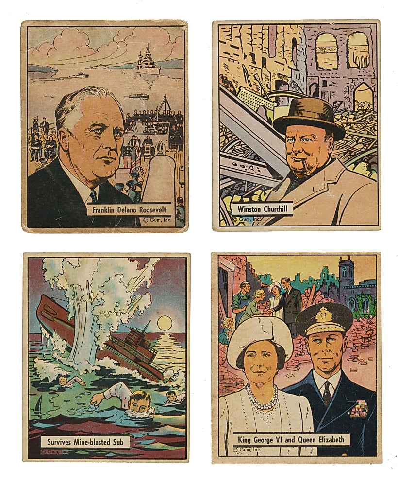 1941 R164 Gum Inc. "War Gum" Complete Set (132)