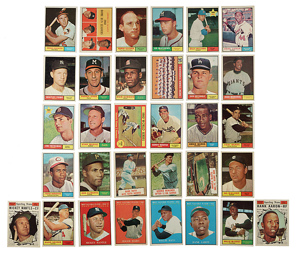 1961 Topps Near-Complete Set (557/587)