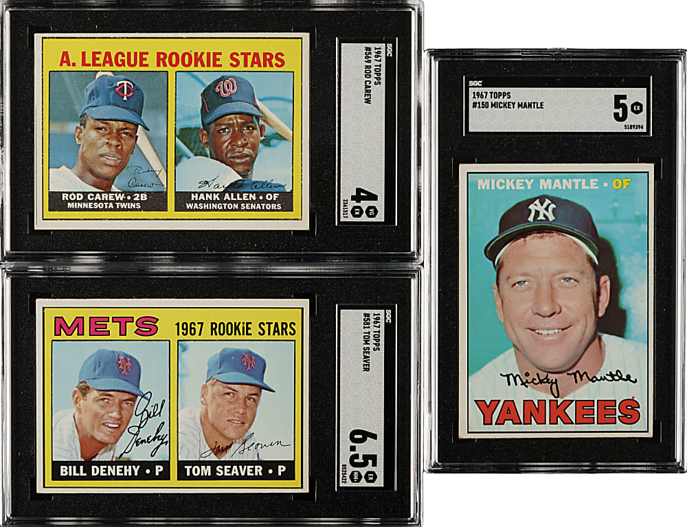 1967 Topps Complete Set (609) Including #581 Tom Seaver Rookie SGC EX/NM+ 6.5