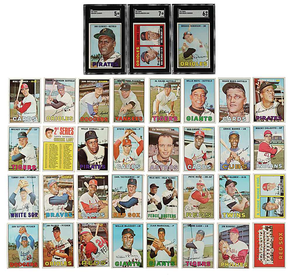 1967 Topps Complete Set (609) Including #581 Tom Seaver Rookie SGC EX/NM+ 6.5