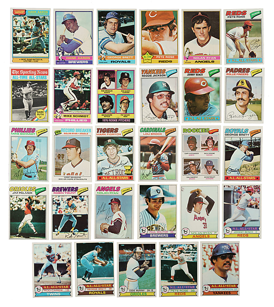 1976, 1977, and 1979 Topps Complete Set Trio (3 Sets, 2,090 Cards)