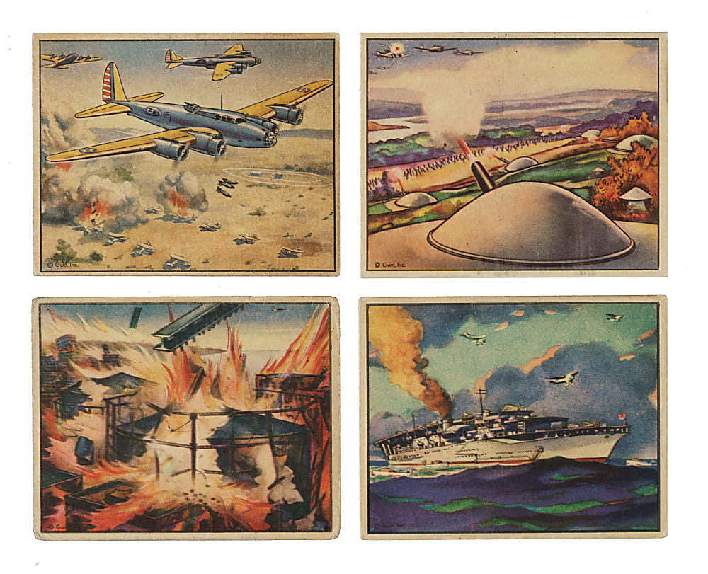 1939 R173 Gum Inc. "The World in Arms" Complete Set Pair (2 Sets, 96 Cards)