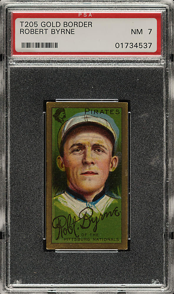 1911 T205 Gold Border Robert Byrne PSA NM 7