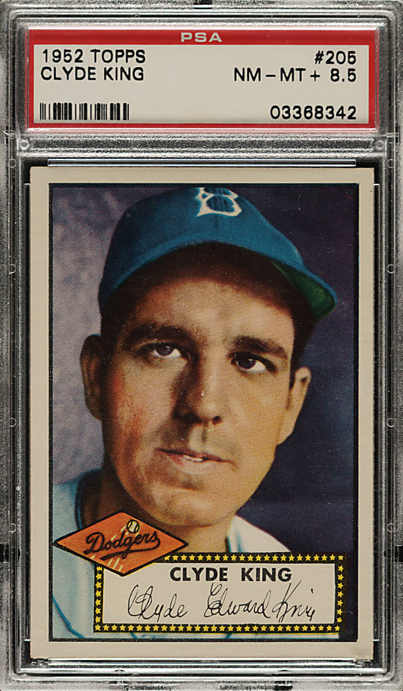 1952 Topps #205 Clyde King PSA NM-MT+ 8.5