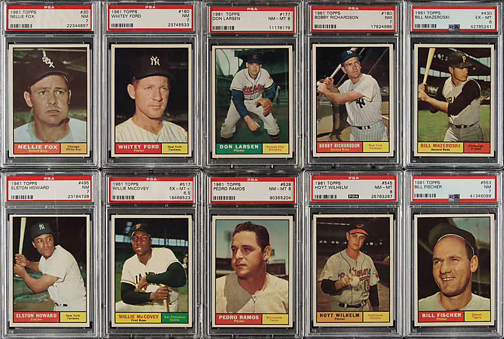 1961 Topps Near-Complete Set (541/587)