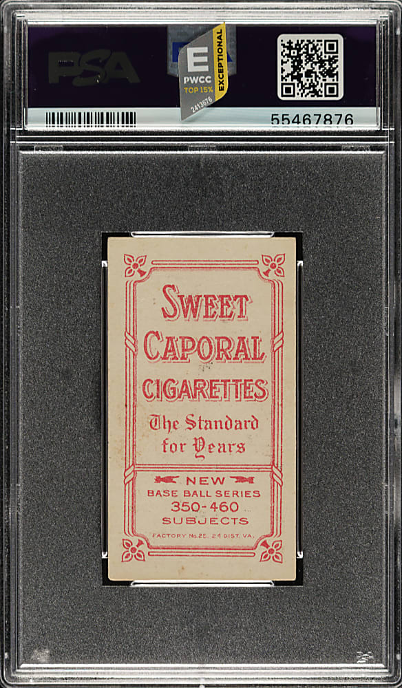 1909-1911 T206 White Border Joe Tinker Bat On Shoulder PSA VG-EX+ 4.5