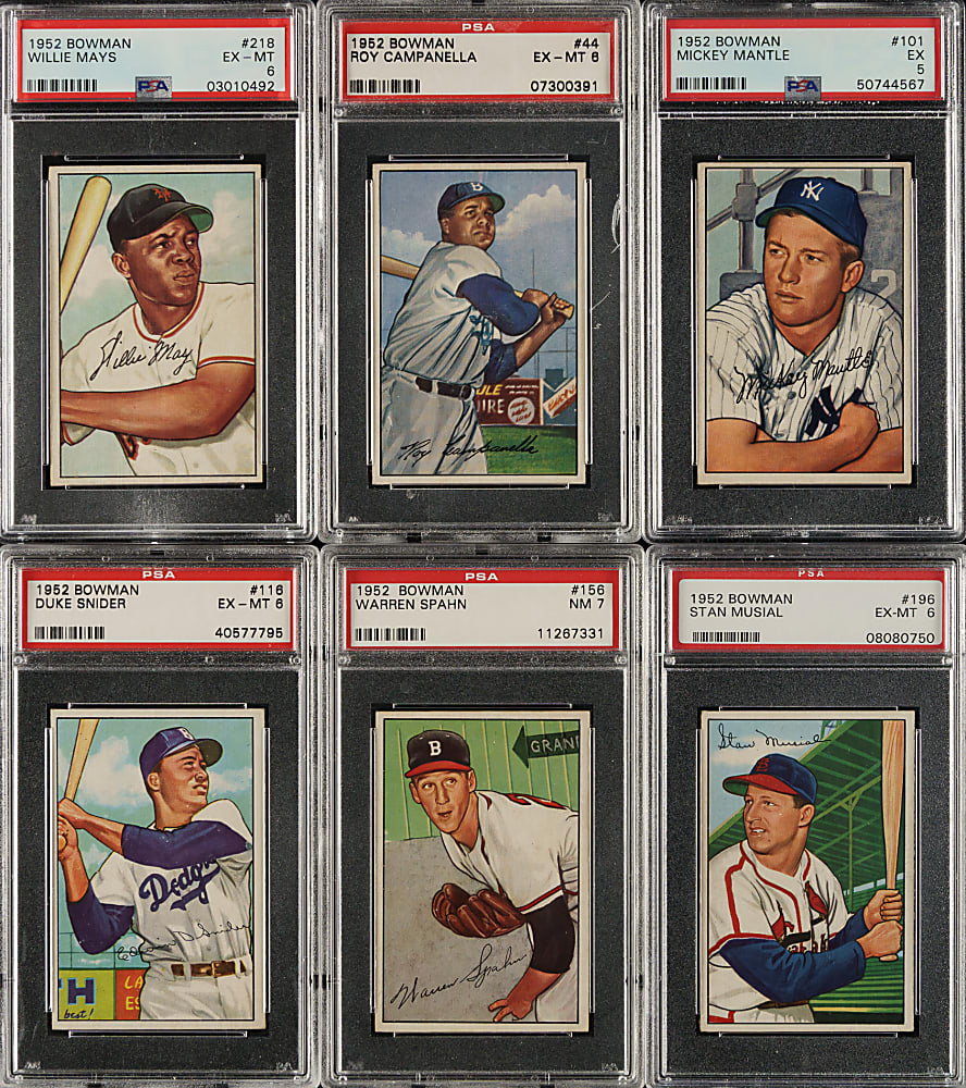 1952 Bowman Complete Set (252): #18 PSA Set Registry (6.88 GPA)