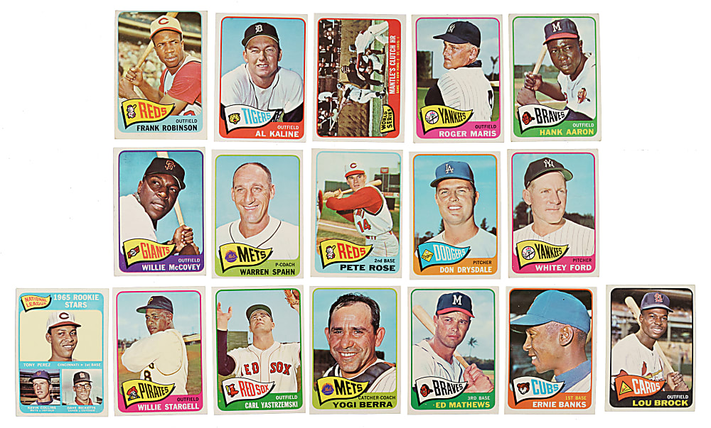 1965 Topps Complete Set (598) Including #350 Mickey Mantle PSA EX 5