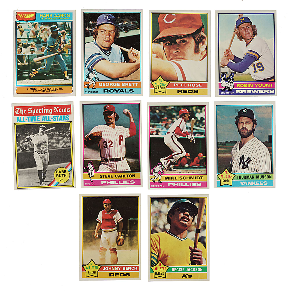High-Grade 1976 Topps Complete Set (660) Plus Traded Series (44)