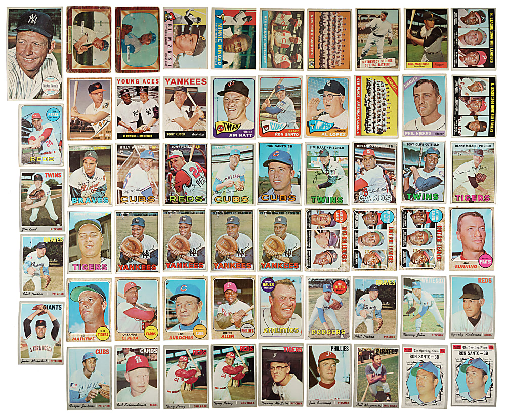 1949 to 1971 Topps and Bowman Shoebox Collection (2,340) Including 69 Hall of Famers