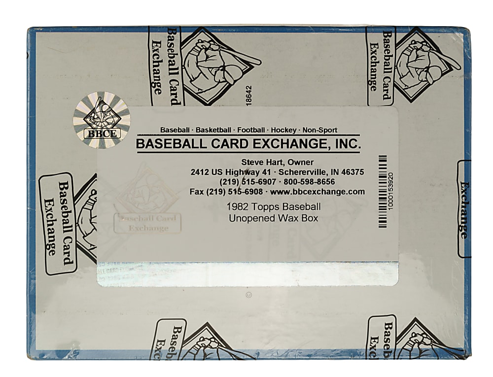 1982 Topps Unopened Wax Box (36 Packs) - BBCE