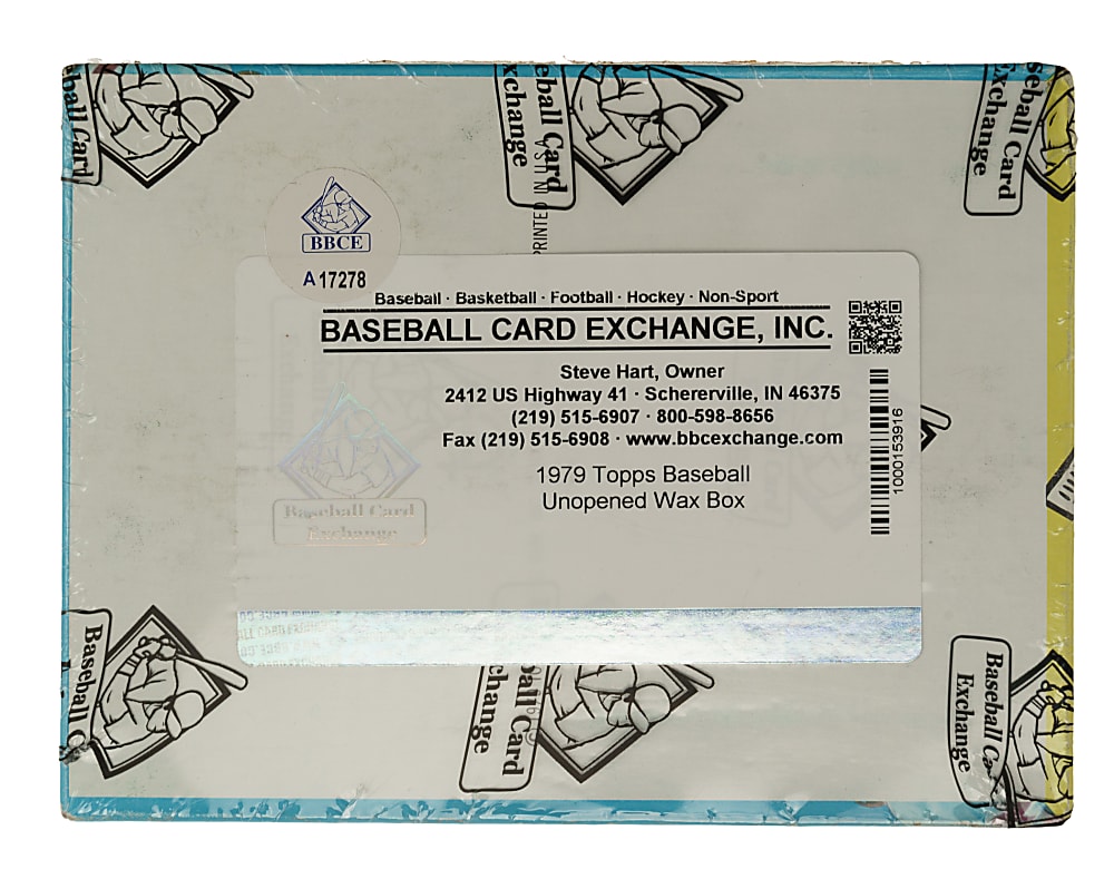1979 Topps Unopened Wax Box (36 Packs) - BBCE