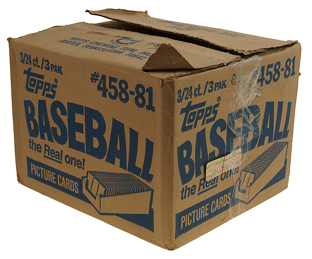 1981 Topps Unopened Grocery Rack Pack Box (24 Packs) - BBCE