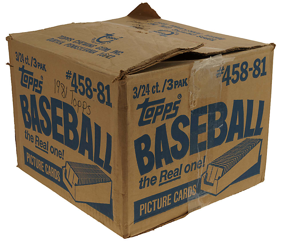 1981 Topps Unopened Grocery Rack Pack Box (24 Packs) - BBCE