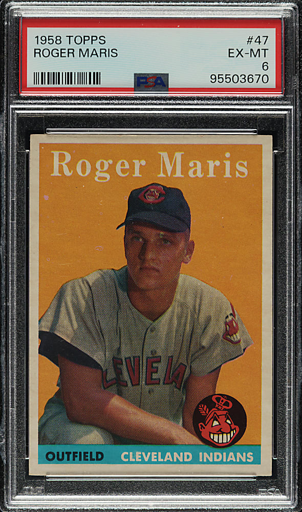 1958 Topps #47 Roger Maris Rookie PSA EX-MT 6