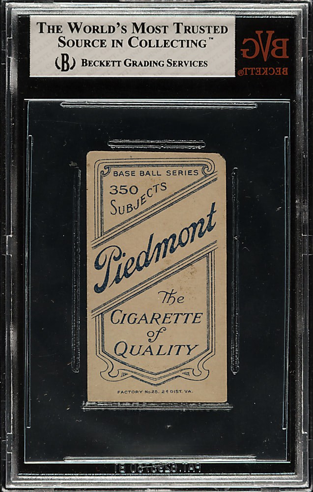 1909-1911 T206 White Border Christy Mathewson Dark Cap BVG GOOD 2