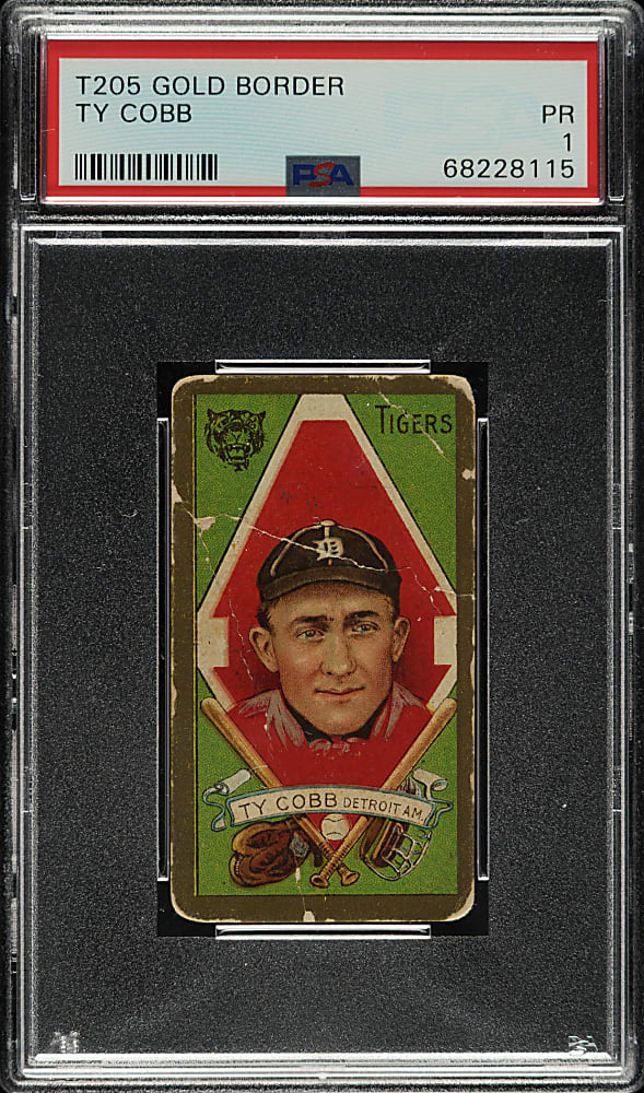 1911 T205 Gold Border Ty Cobb PSA POOR 1