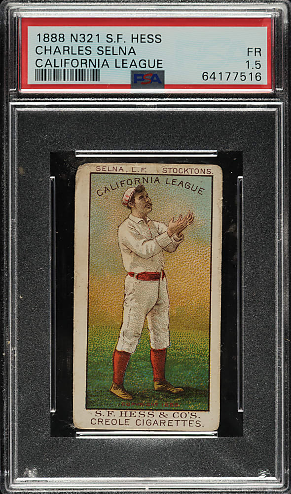 1888 N321 S. F. Hess Creole California League Charles Selna PSA FAIR 1.5