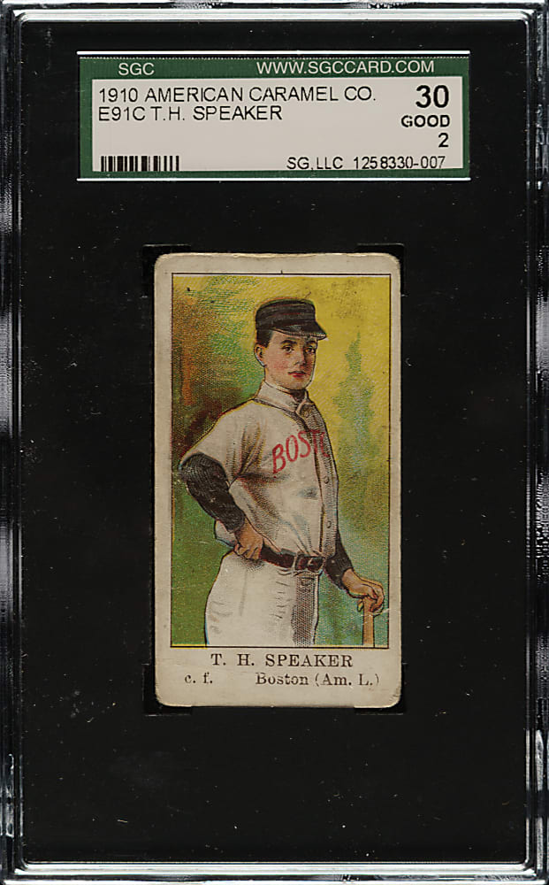 1909-1911 E91-C American Caramel Tris Speaker SGC GOOD 30