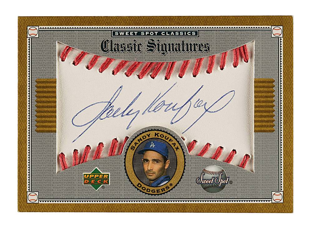 2002 Upper Deck Sweet Spot Classic Signatures #S-SK Sandy Koufax