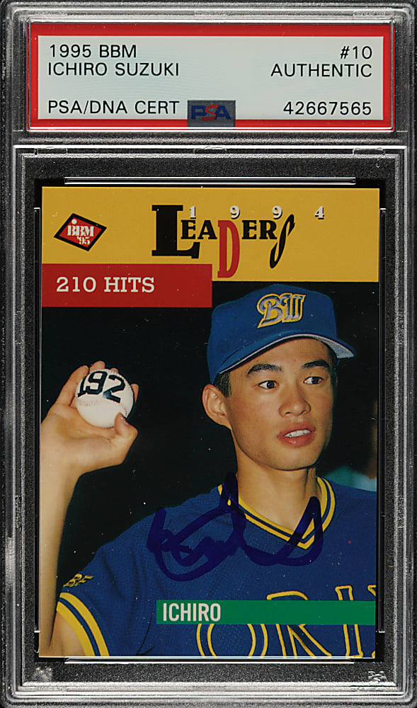 Signed 1995 BBM Japan #10 Ichiro Suzuki - PSA/DNA