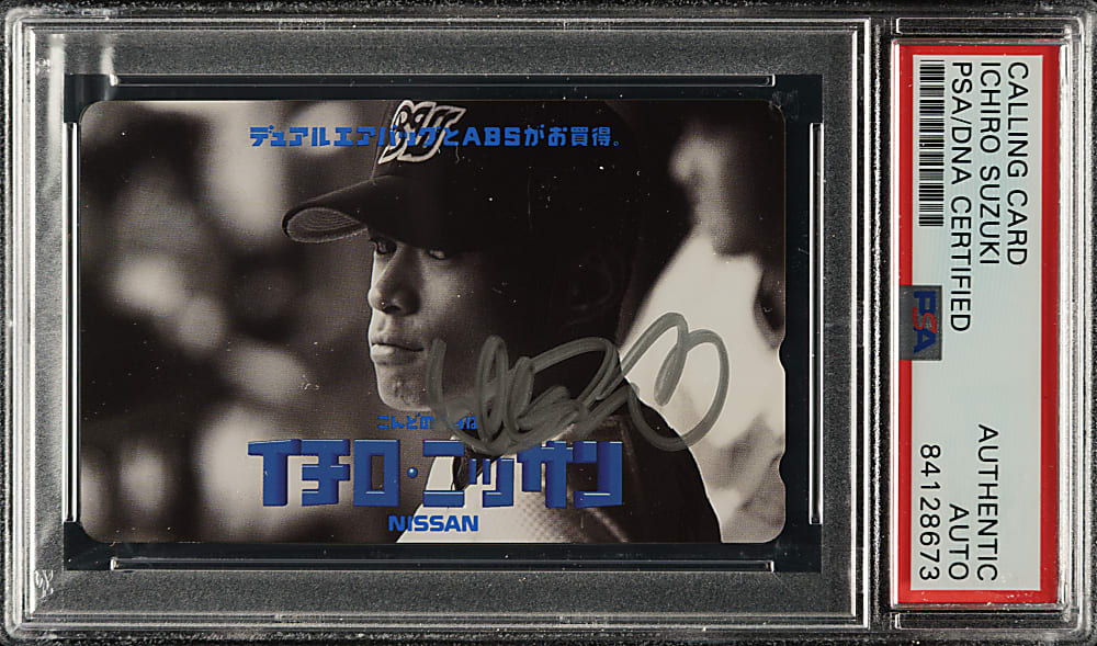 Signed 1994 Nissan Calling Card Ichiro Suzuki - PSA/DNA
