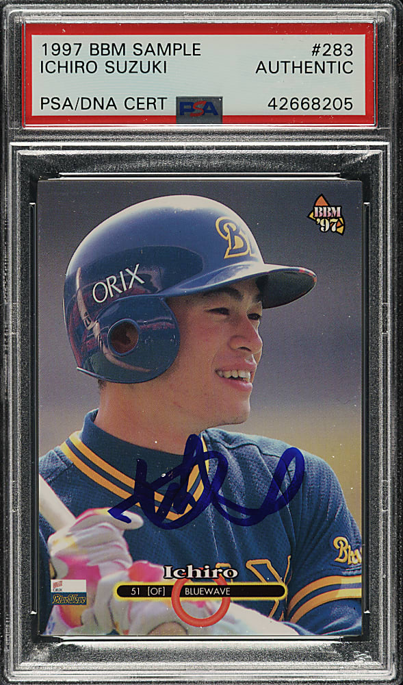 Signed 1997 BBM Sample Japan #283 Ichiro Suzuki - PSA/DNA