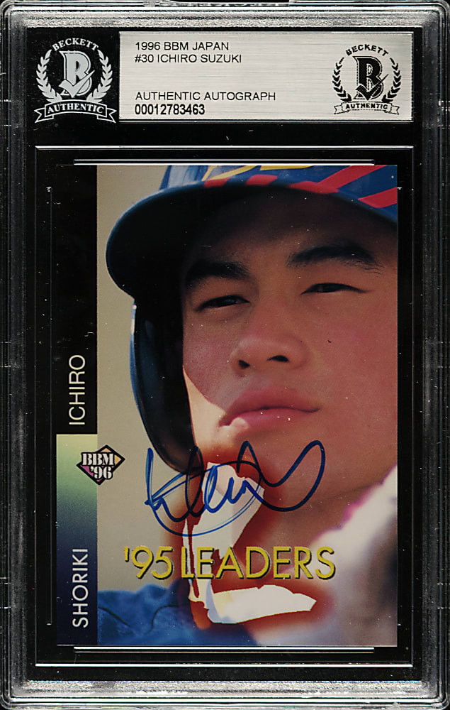 Signed 1996 BBM Japan #30 Ichiro Suzuki - Beckett