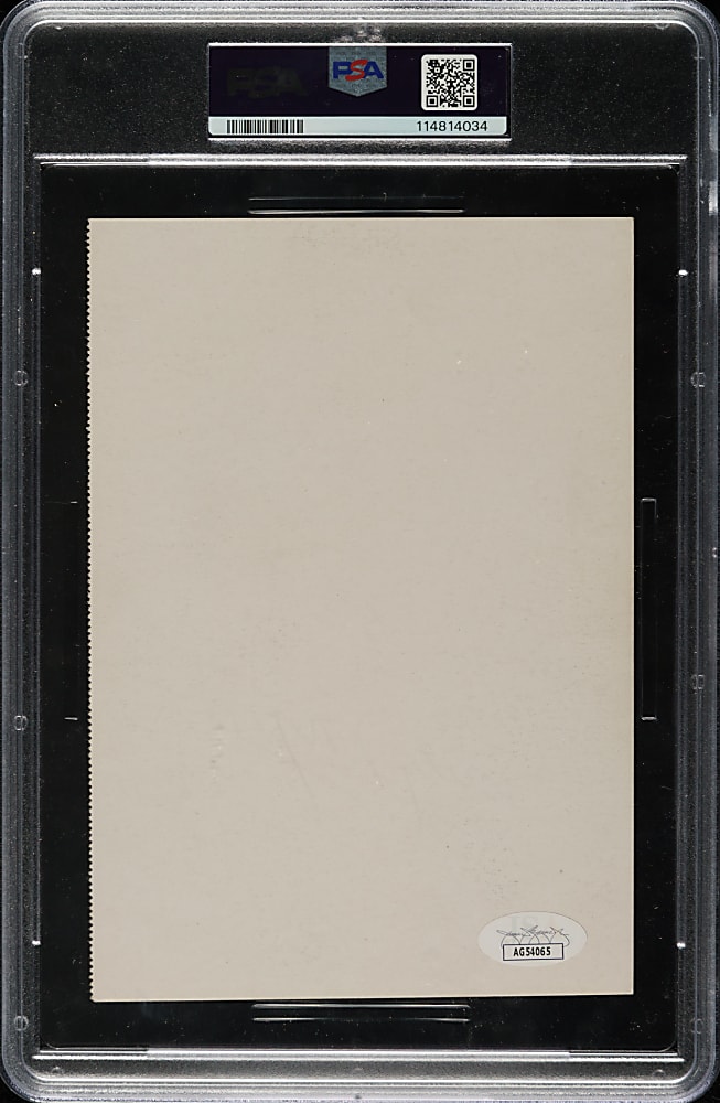 Signed 1957 Sohio Gas Indians Early Wynn PSA VG 3 with NM-MT 8 Signature - The ONLY PSA-Graded Example!