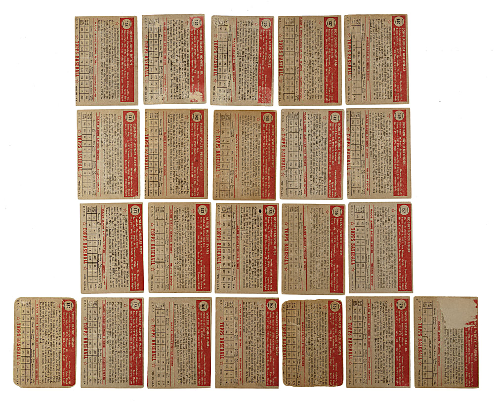 1952 Topps “Canadian” Gray Backs Collection (26)