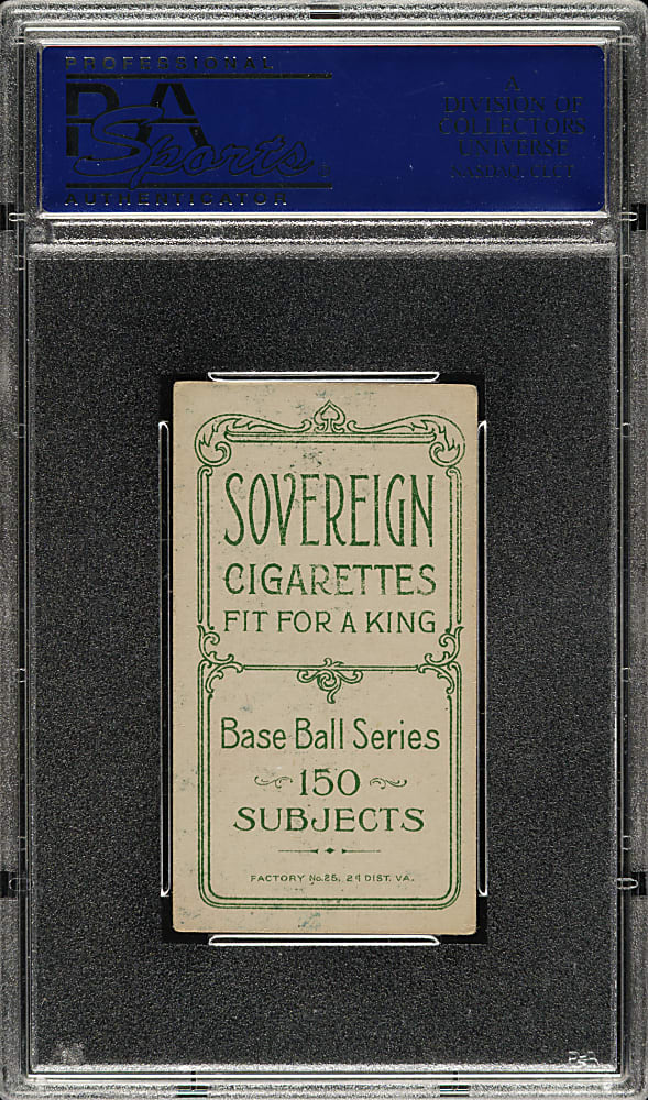 1909-1911 T206 White Border Ed Abbaticchio Brown Sleeves PSA EX 5 - Sovereign 150 Back - 1 of 1 - Highest Graded!